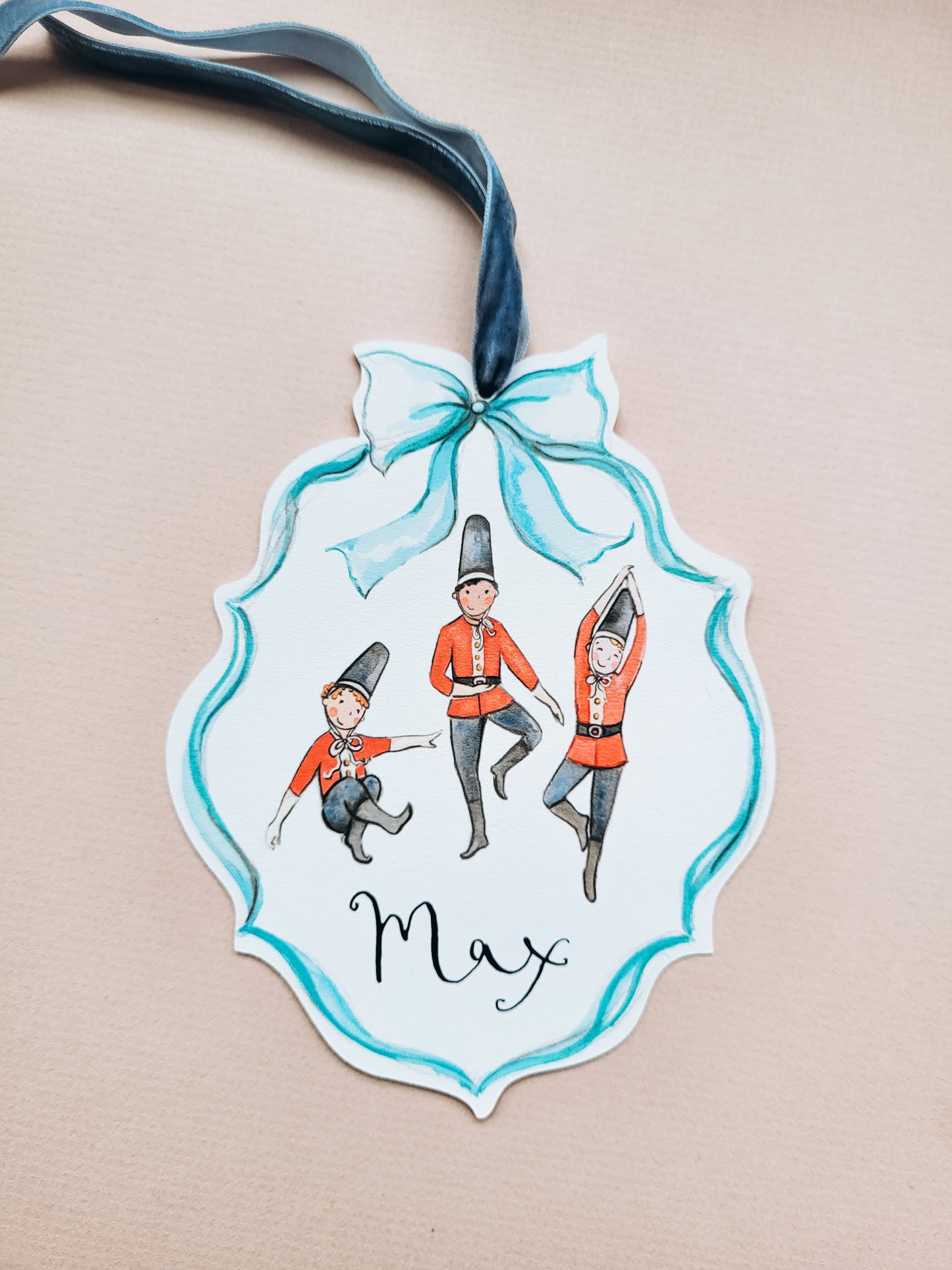 Luxury Large Gift Tag With Calligraphy- 3 Soldier's Dancing
