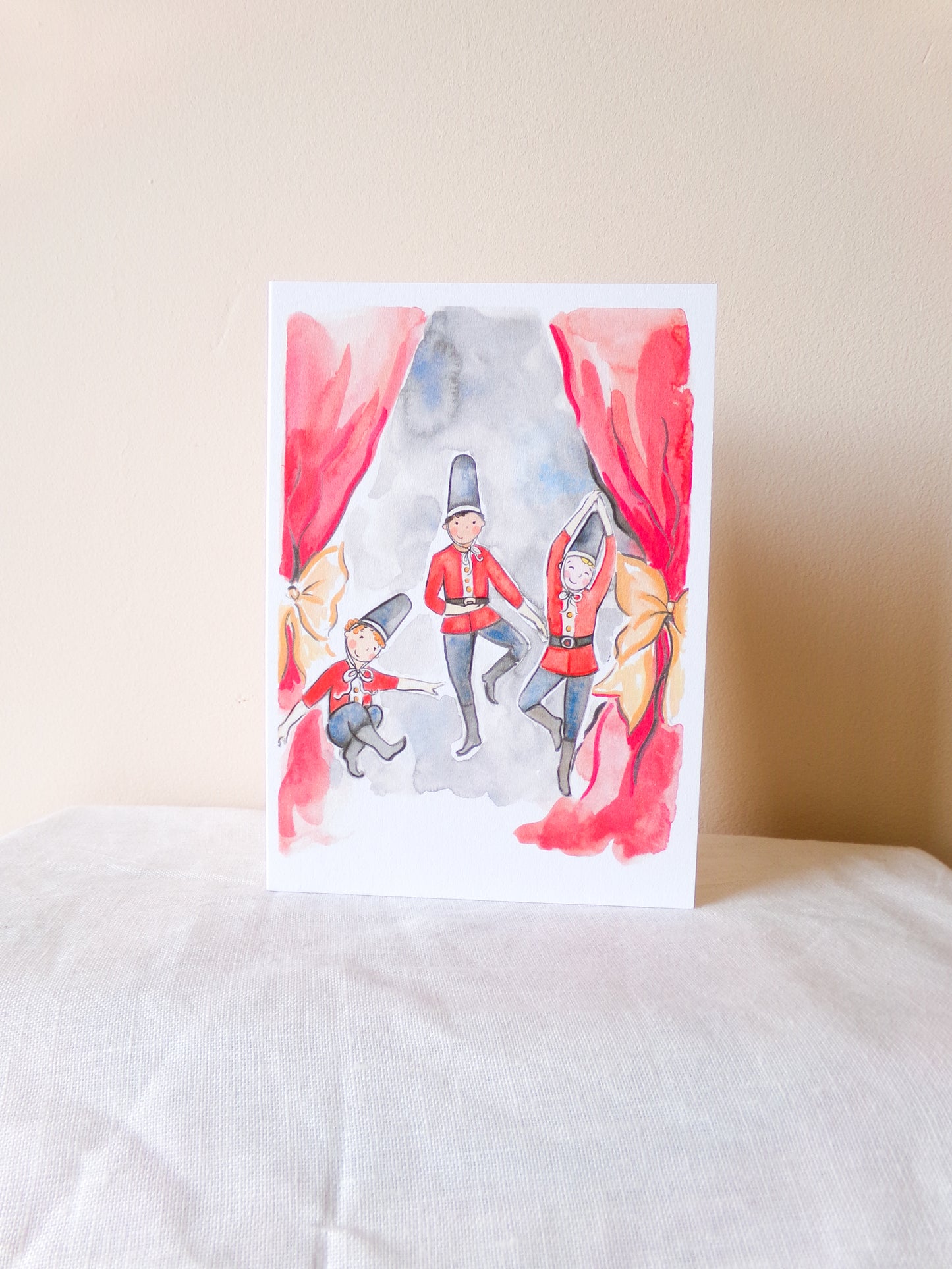 3 Soldiers Dancing Christmas Card