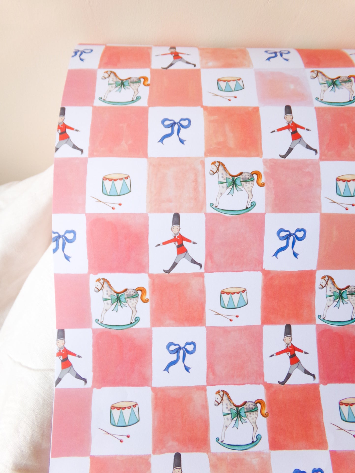 Nutcracker Check Gift Wrap *3 FOR 2*