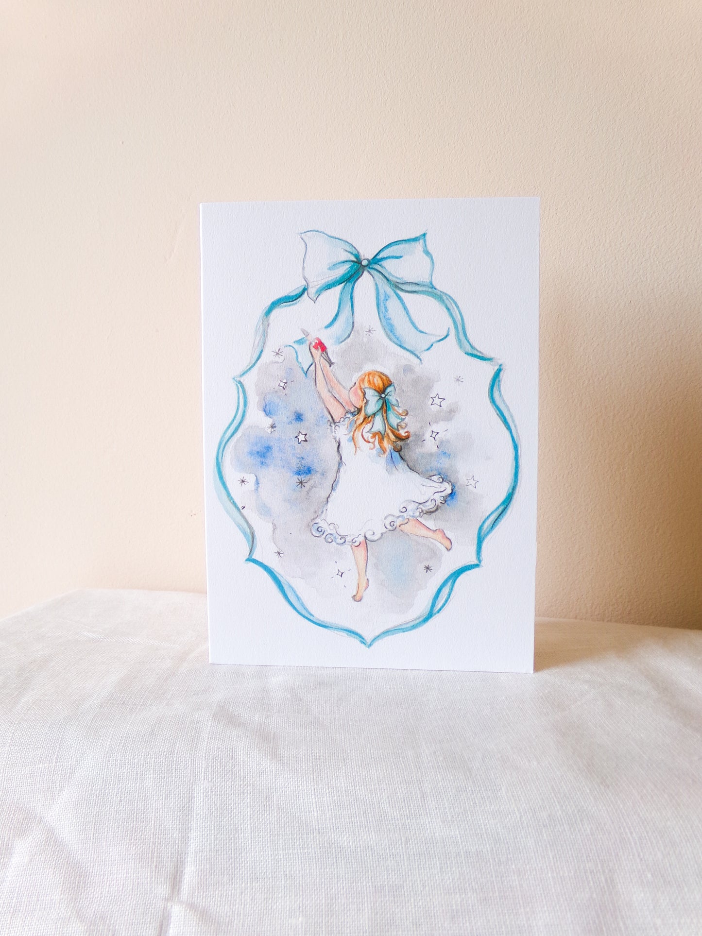 Clara in the Night's Sky Christmas Card