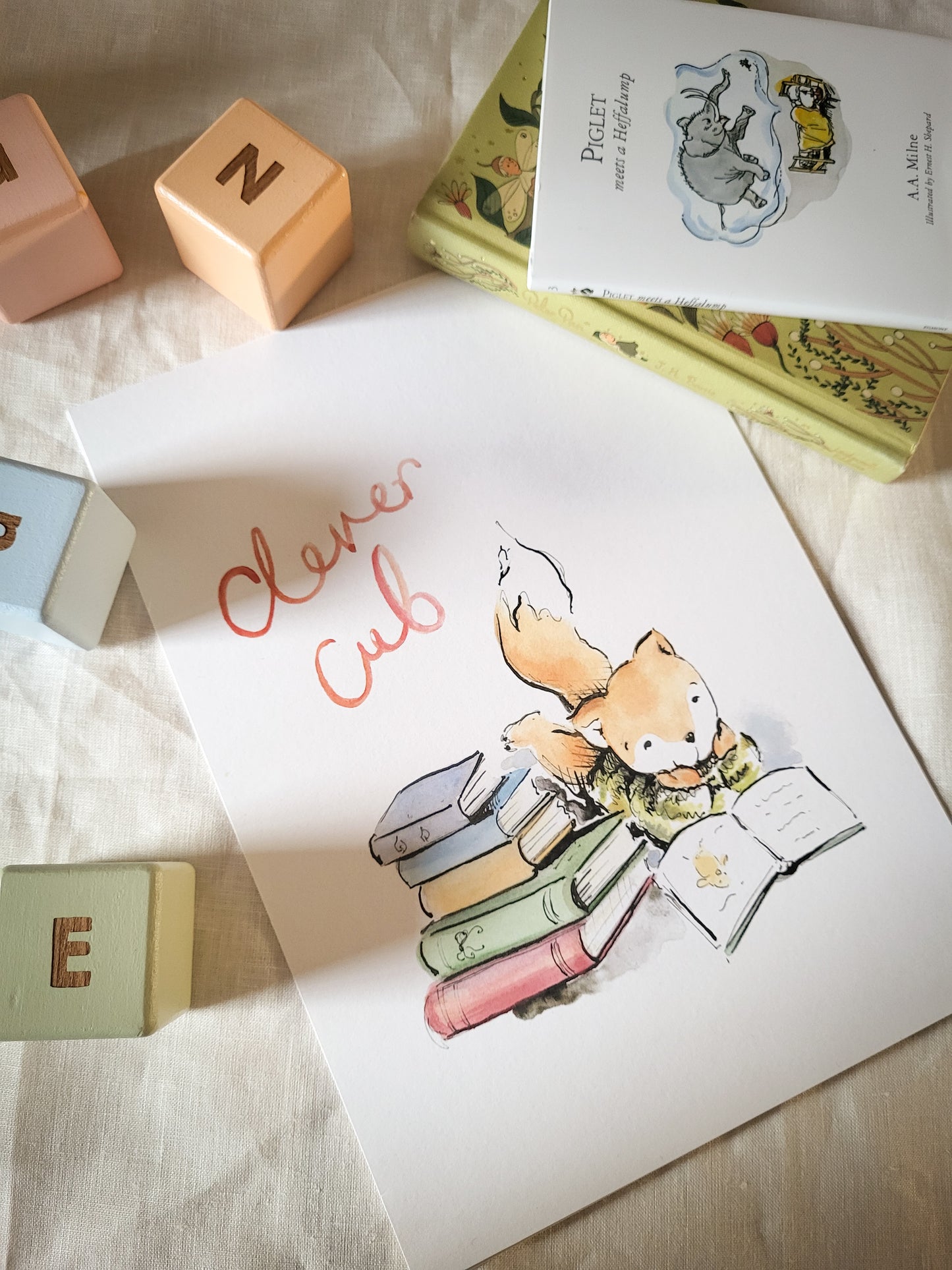 Alfie the Fox Cub Print