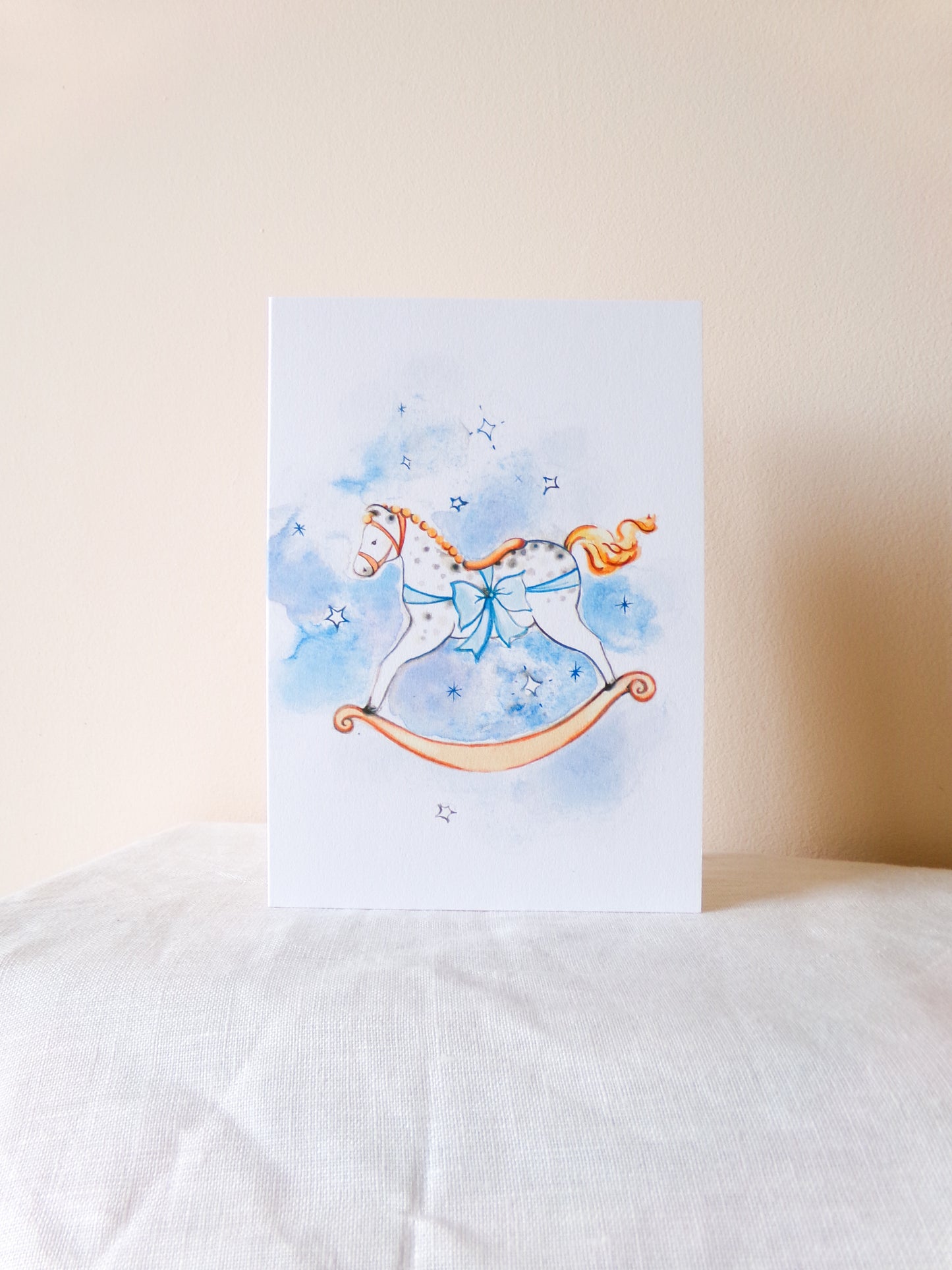 The Magical Christmas Rocking Horse Card