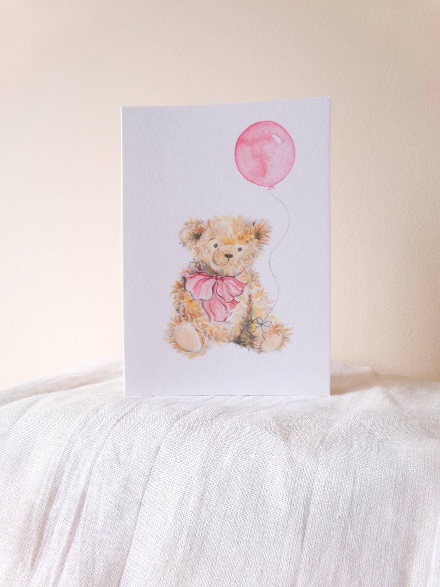 Teddy Bear Pink Greeting Card