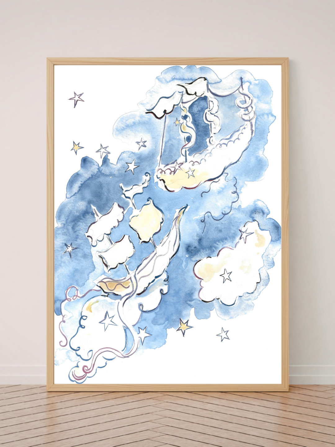 Dreamy Ships Giclee Print
