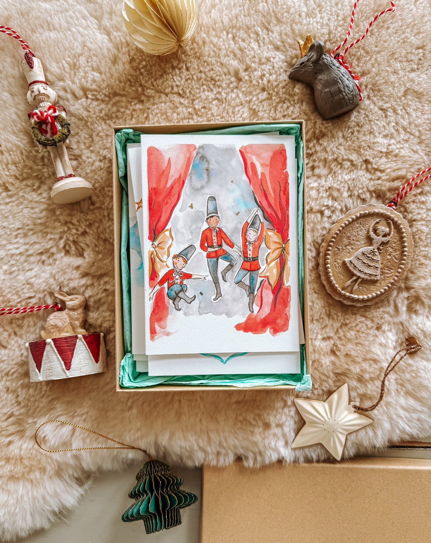 3 Soldiers Dancing Christmas Card