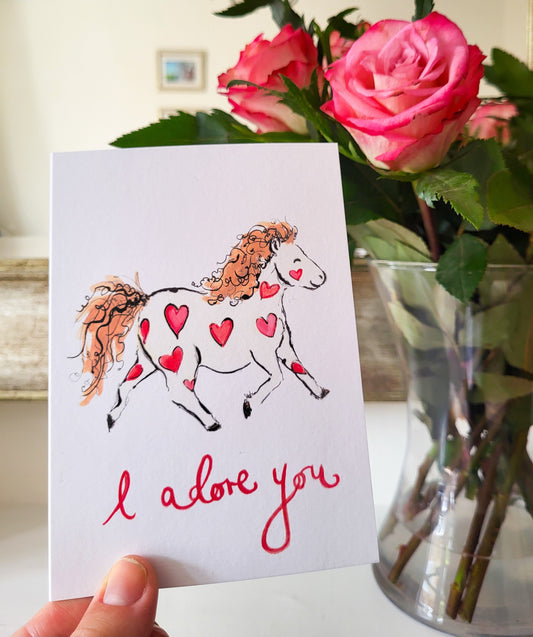 Adorable Pony card