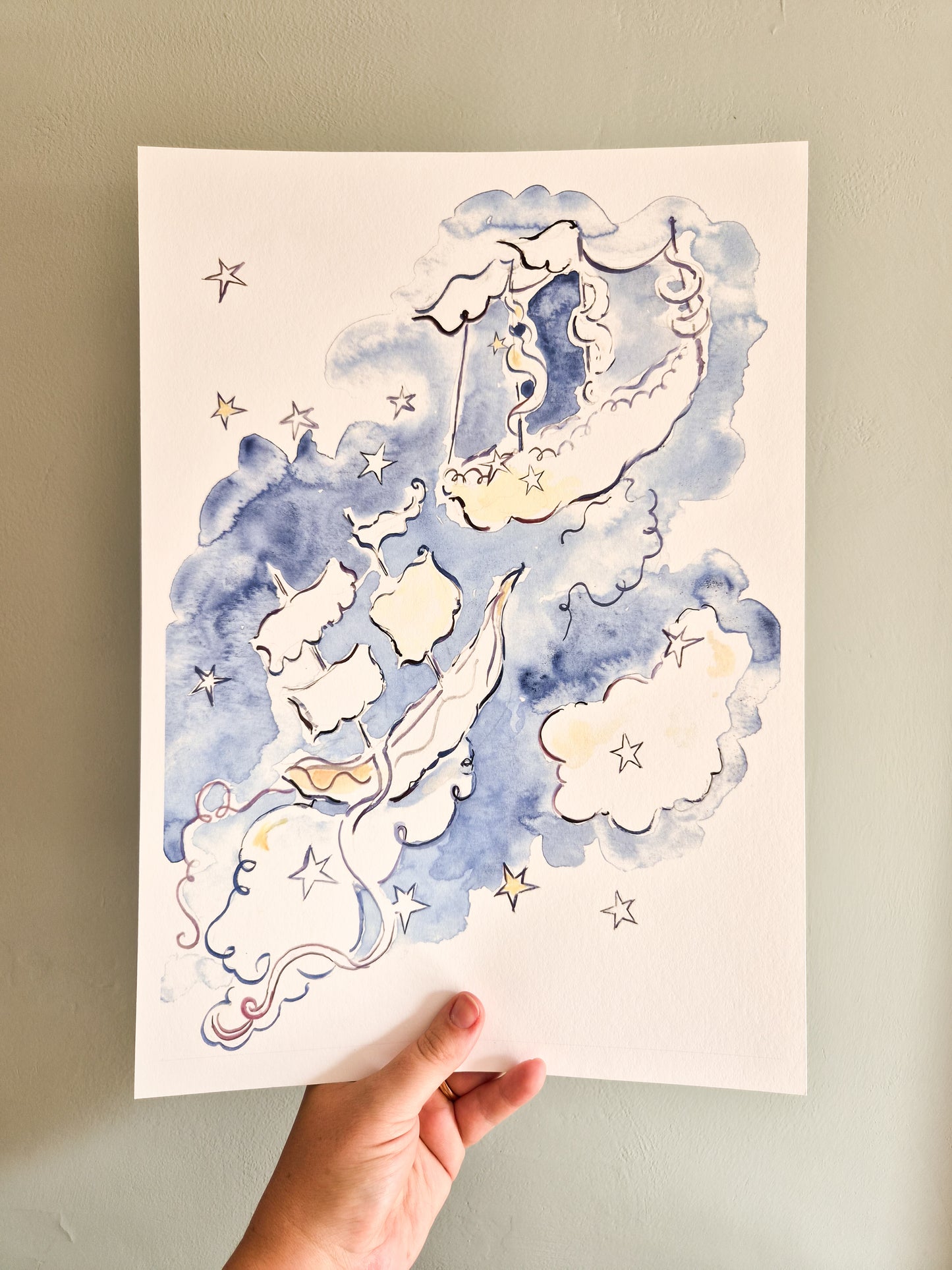 Dreamy Ships Giclee Print