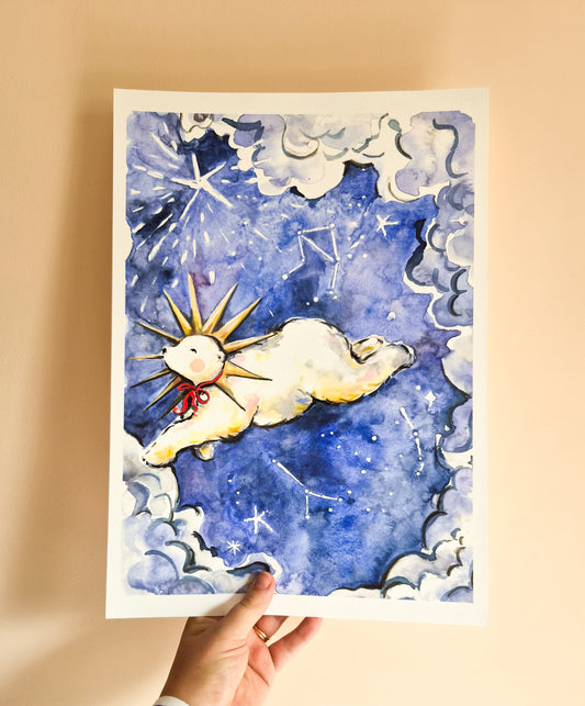 Moonbeam the Polar Bear Giclee Print