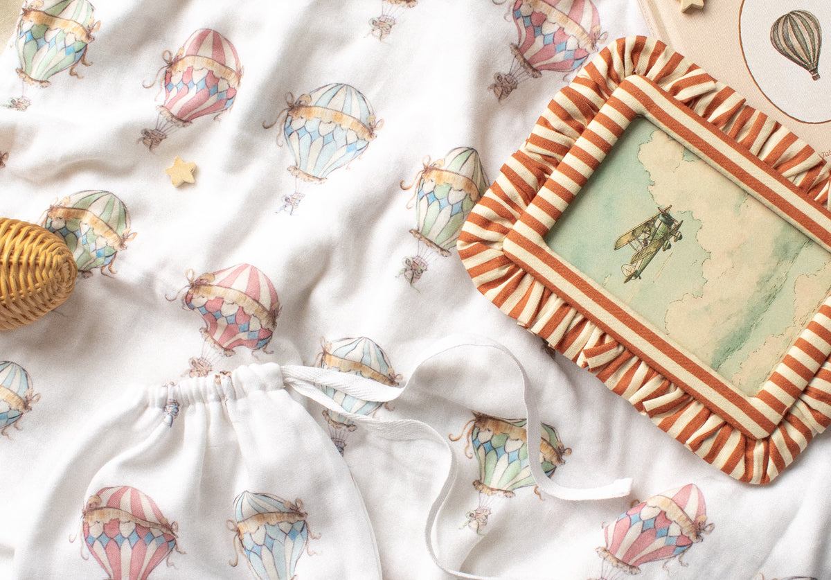 Hot Air Balloon Swaddle Blanket