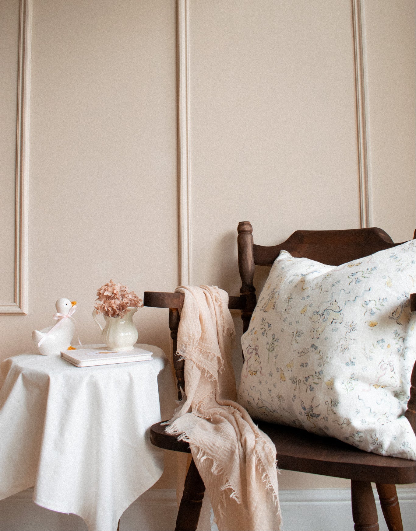 'Spring Celebration' Linen Cushion Cover pre-order