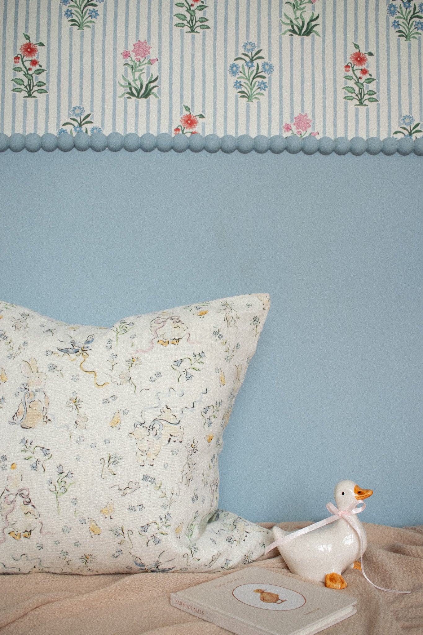 'Spring Celebration' Linen Cushion Cover pre-order