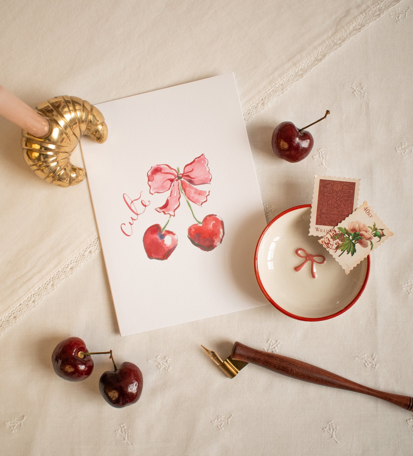 Cute Cherry Card