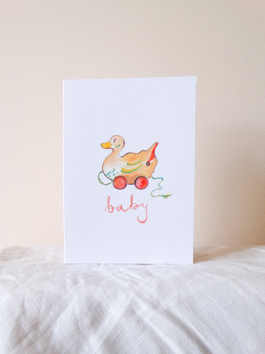 Baby Ducky Card