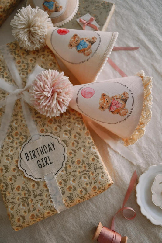 Teddy Bear Party Hats YOUR BEIGE STORIES X la la lu