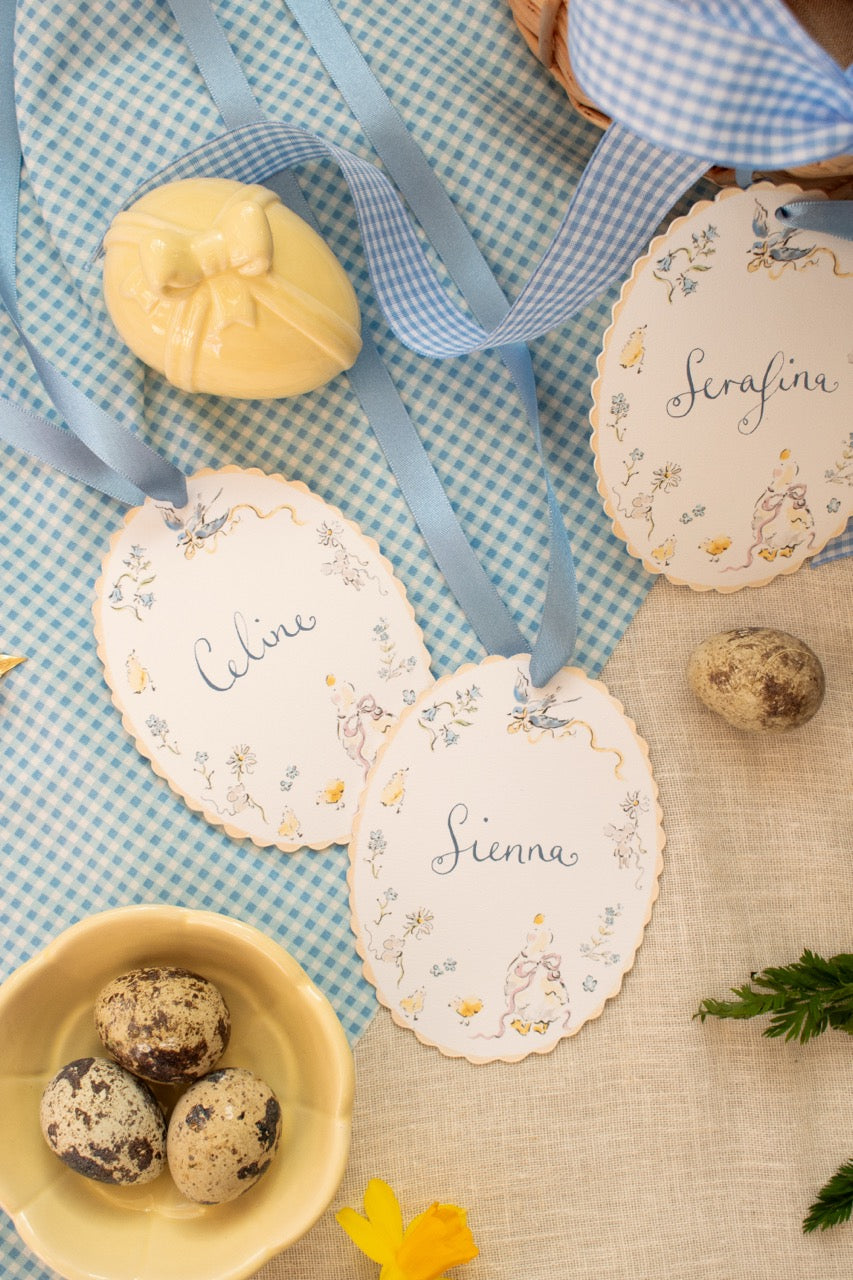 The Easter Tag, with calligraphy