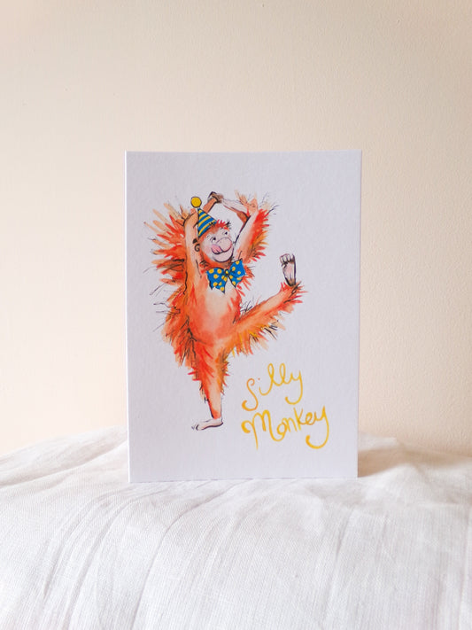 Rupert the Silly Monkey card