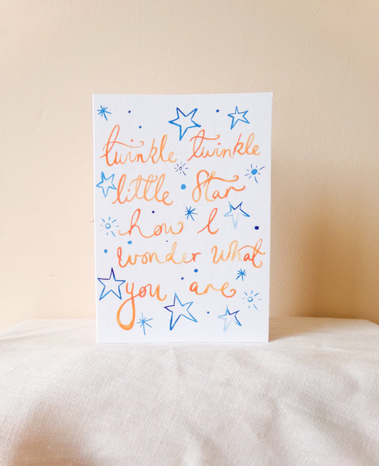 Twinkle twinkle little star