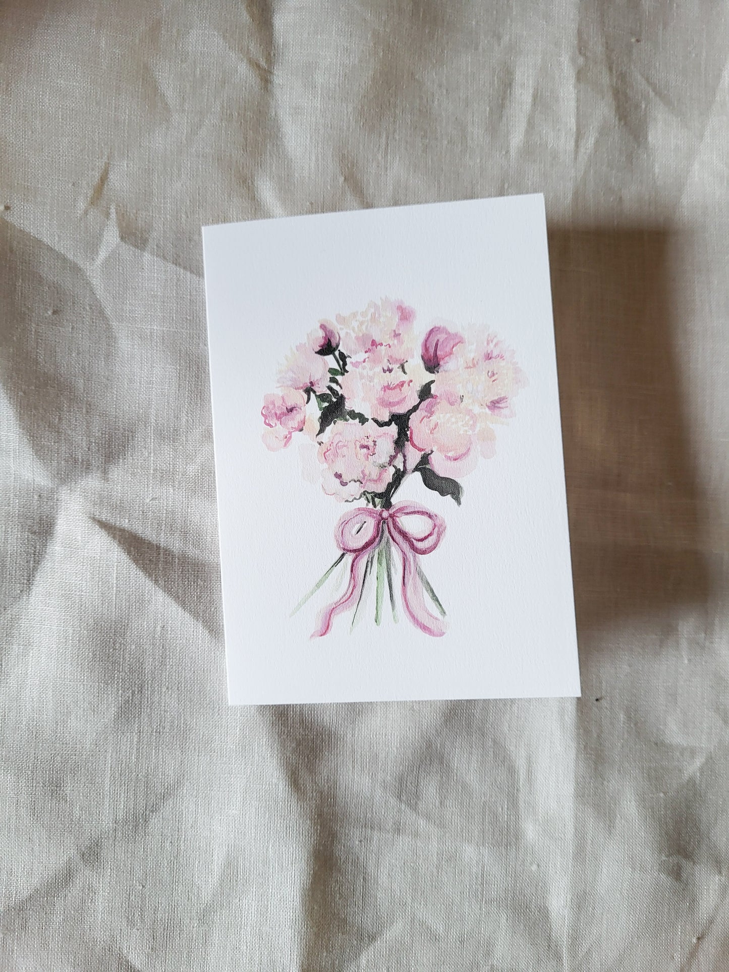 Peony Greeting Card