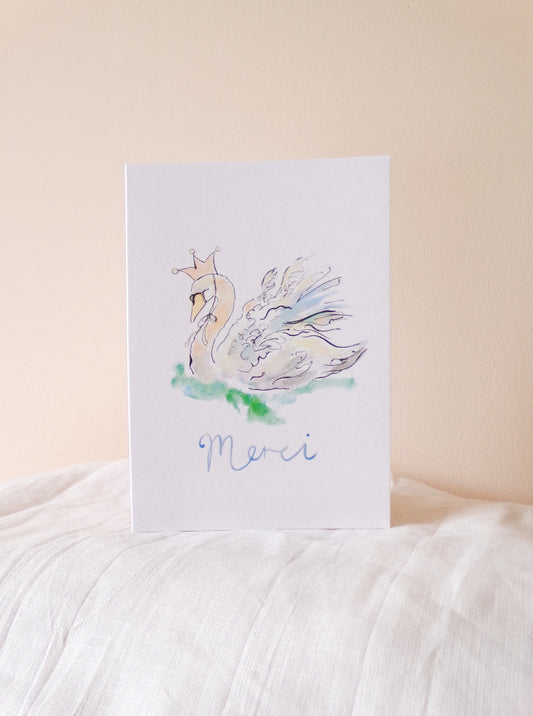 Merci Swan Card