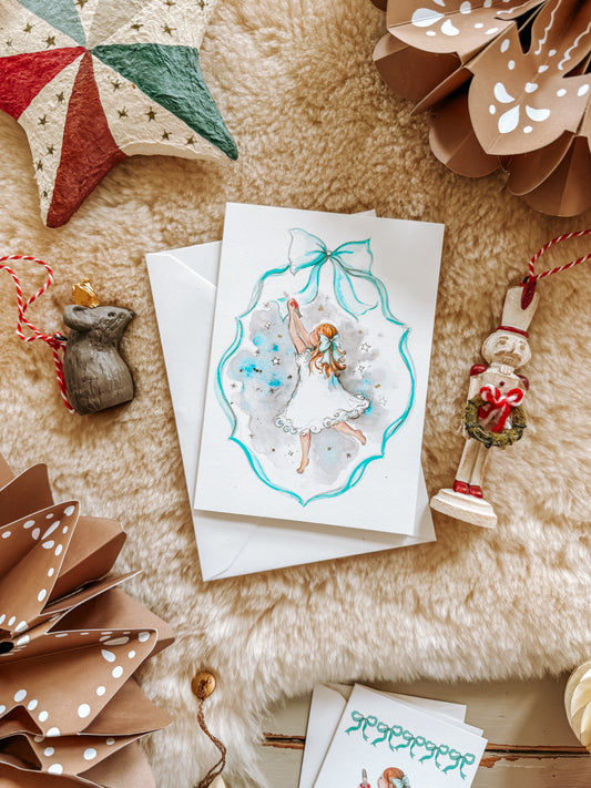 Clara in the Night's Sky Christmas Card