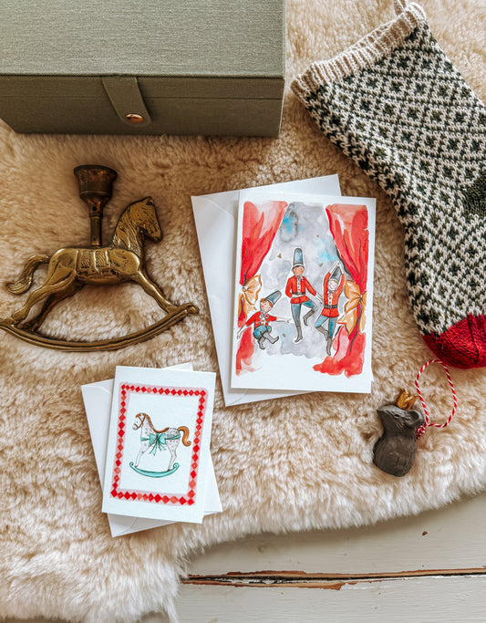3 Soldiers Dancing Christmas Card