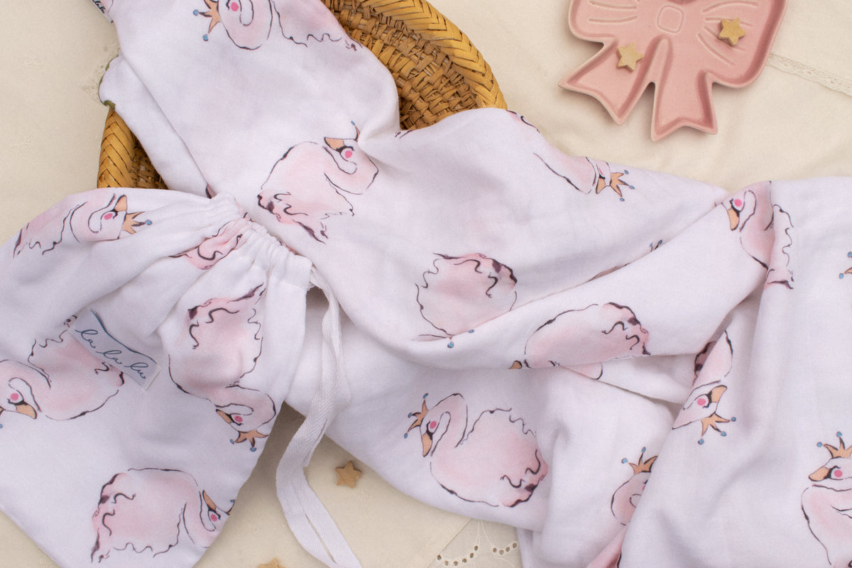 Swan Swaddle Blanket
