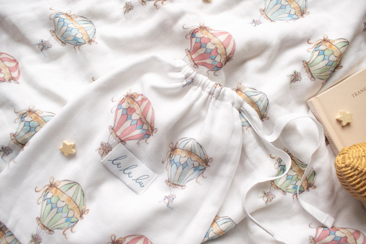 Hot Air Balloon Swaddle Blanket