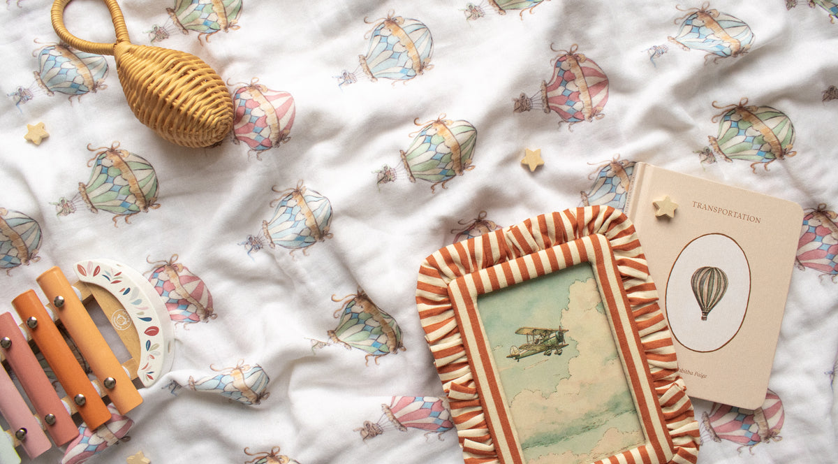 Hot Air Balloon Swaddle Blanket