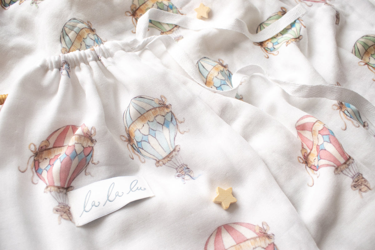 Hot Air Balloon Swaddle Blanket